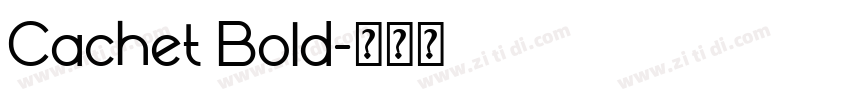 Cachet Bold字体转换
